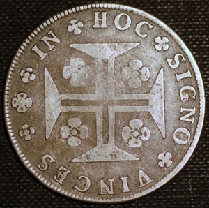 Portugal 400 Reis 1780 Maria I and Pedro III KM# 273 - Picture 1 of 2