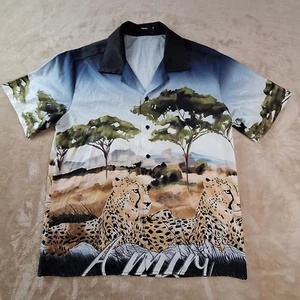 Amiri Hemd Herren Medium Camp Safari All Over Print Knopf ringgesponnen Baumwolle - Bild 1 von 10
