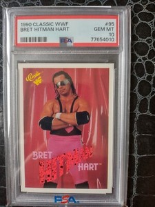 Bret Hart #95 PSA 10 Gem Mint Wwf Classic Card