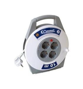 Commel Kabelbox 4-fach weiss/grau 7.5m H05VV-F 3G1 - Bild 1 von 1