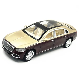 Wine Red 1:24 Simulation Model Alloy Car Toy Vehicle Pull Back Sound&Light Gift - Picture 1 of 9
