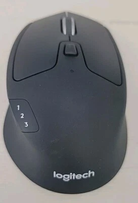 Logitech Triathalon M720 Black Wireless Bluetooth 2.4 GHz 1000 DPI Optical Mouse - Image 1 of 4