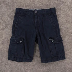 Levi's Shorts Youth Boys 6 Reg Cargo Flat Front Navy w 8" Inseam Logo - Picture 1 of 12