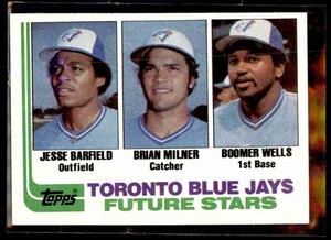 1982 Topps Jesse Barfield Brian Milner Boomer Wells RC #203