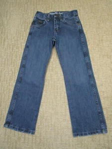 Wrangler Jeans Boys 8 Blue Retro Straight Youth 22x24 Western Kids Light Wash - Picture 1 of 9