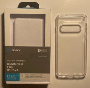 Speck Presidio Stay Clear Series Phone Case For Samsung Galaxy S10 Clear - Picture 1 of 1