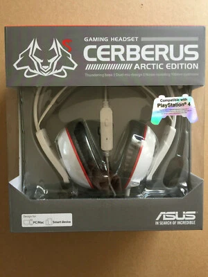 Auriculares para juegos ASUS Cerberus Arctic Edition, nuevos y precintados, envío gratuito Foto 1 de 4