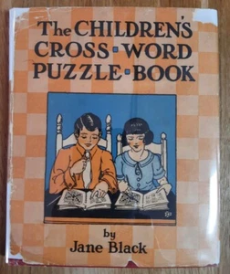 Unused 1924 Children’s Cross Word Puzzle Book 1st Ed Jane Black Simon & Schuster - Picture 1 of 24