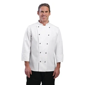 WHITES CHICAGO CHEF JACKET LONG SLEEVE WHITE S DL710-S - Picture 1 of 3