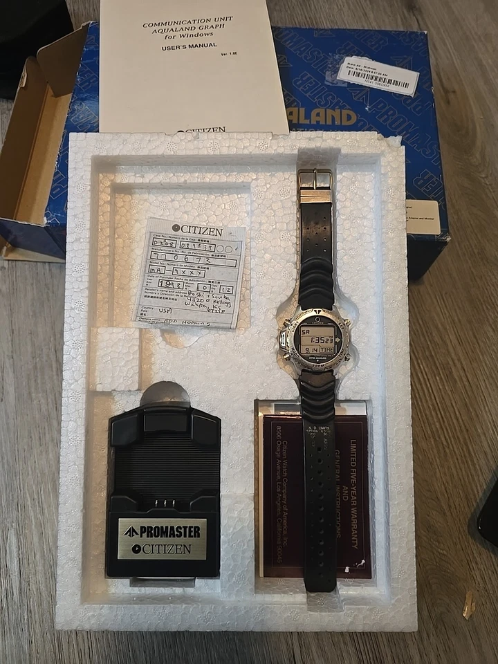 Reloj Citizen Aqualand Hyper, Promaster D208 200M 40mm Usado Raro De Colección. Foto 1 de 4