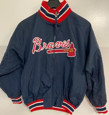 Atlanta Braves MLB Full Zip Majestic Multicolor Jacket Unisex Children Medium - Image 1 of 3