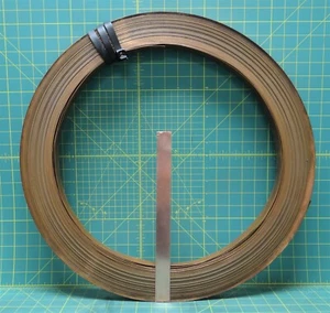 22 Gauge Solid Copper Grounding Strap Flexible Metal Banding 1" x 0.028" x 1 Ft - Picture 1 of 7