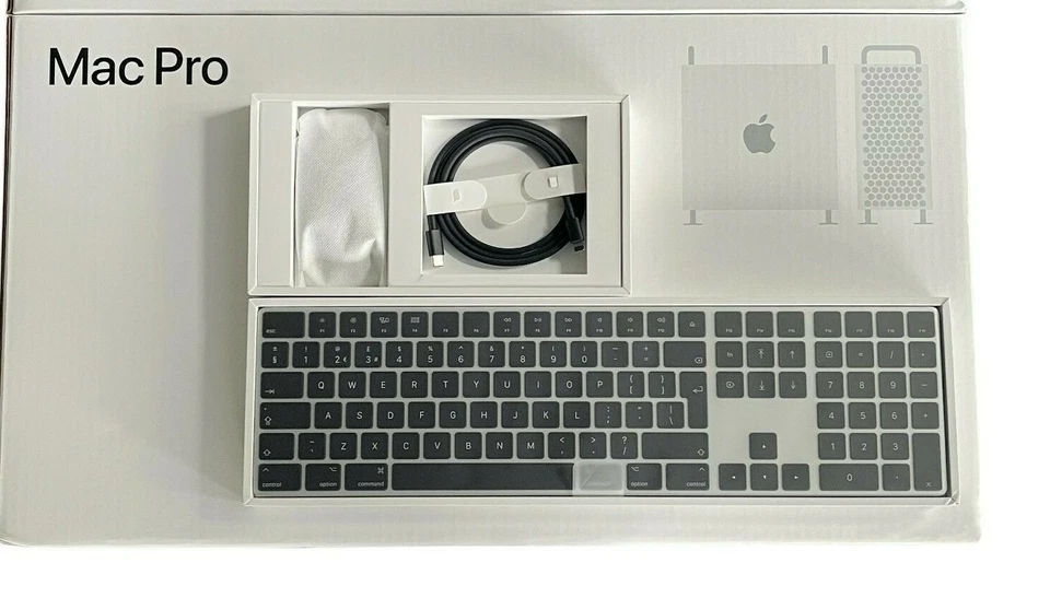 Apple Magic Keyboard  Numeric & Magic mouse   Mac Pro Edition Silver & Black NEW - Image 1 of 1