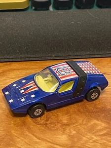Vintage Matchbox 1972 SuperFast Siva Spyder No 41 #8 Blue Made In England - Picture 1 of 4