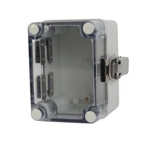 ABS IP66 Clear Lid Hinge Junction Box 80 x 110 x 85mm - Imagen 1 de 16