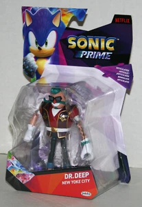 Sonic The Hedgehog Sonic Prime 5" DR DEEP Action Figure Wave 3 New Yoke City - Foto 1 di 2