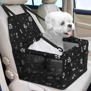 Foldable Dog Car Booster Seat Waterproof Breathable Oxford Travel Bag - Picture 1 of 12