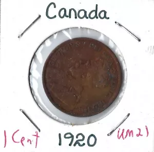 Moneda Canadá 1 céntimo 1920 KM21 - Imagen 1 de 1