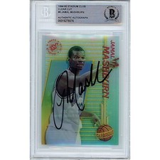 Jamal Mashburn Mavericks Signed 1994-95 Stadium Club Card Beckett Authentic Auto