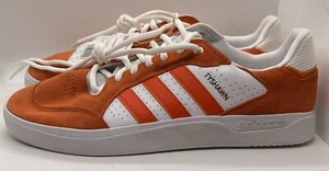 Adidas Tyshawn Low Orange White Skateboarding Shoes Sneaker Men's Sz 14 - Picture 1 of 9