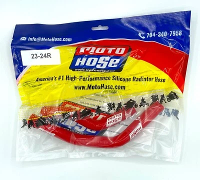 JUEGO MANGUERA RADIADOR SILICONA YAMAHA YZ65 AÑOS 2018 - 2024 23-24R ROJO Foto 1 de 3