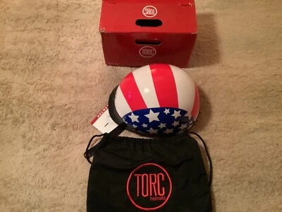 Casco de moto TORC blanco/patria talla grande Foto 1 de 4