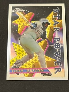 1996 Topps Chrome STAR POWER Tony Gwynn Padres #1