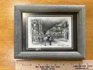 Historic New Orleans 1980 Bourbon St. Print Framed - Picture 1 of 3