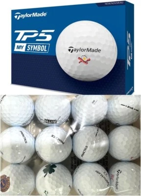 NEW TaylorMade Golf TP5 / TP5x PIX White Logo Overrun PRACTICE Balls