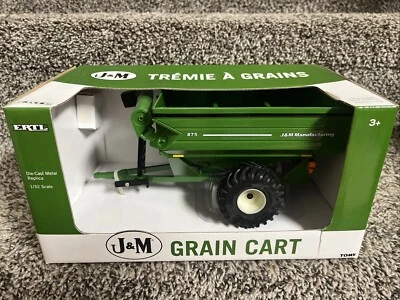 ERTL 1:32 J&M Manufacturing 875 Grain Cart Diecast! NEW! Green Hard To Find! - Image 1 of 3