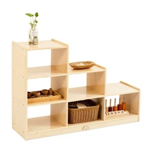 Jooyes Kids Ladder Storage Cabinet With 6 Bins - H76cm - Picture 1 of 5