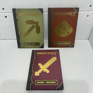 Minecraft Mojang (Lot Of 3) Books Essential, Combat, & Redstone - Picture 1 of 3
