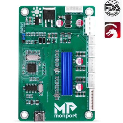 Monport LightBurn Compatible K40+ Nano Motherboard for 40W CO2 Laser Engraver