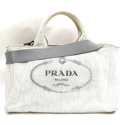 Bolso de Mano Prada Gris Lona 3293783 SIN TARIFA Foto 1 de 4