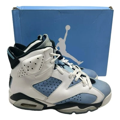 Nike Air Jordan 6 Retro UNC Azul Universitario Para Hombre Talla 7 Blanco Azul CT8529-410 Foto 1 de 4