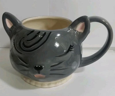 Taza de café de cerámica con forma de gato taza de té artículos esenciales para el hogar artículos de bebida caprichosos Foto 1 de 4