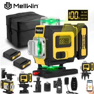 4D 16 Linien Laser Level Strahl Linienlaser Fliesenboden Laserwerkzeug w/2 Akkus - Bild 1 von 23