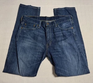 Levi's 513 Jeans Mens 32x30 Relaxed Fit Straight Leg Dark Blue - Picture 1 of 6