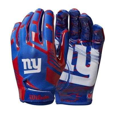 Guantes de fútbol americano Wilson NFL - New York Giants-Youth (WTF9327NG) Foto 1 de 3