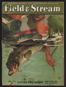 Field & Stream Magazine - May 1949, Cover Art by Everett Ward - Picture 1 of 2