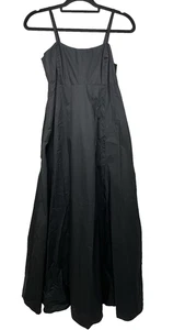 Xirena Women's Small Maxi Dress Black A-Line Pockets 100% Cotton Boho Modern - Picture 1 of 5