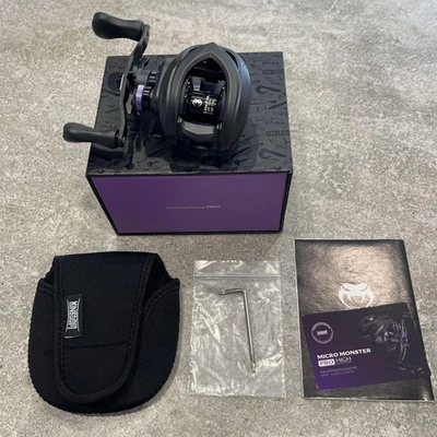 Carrete de baitcasting KINGDOM MICRO MONSTER PRO mango izquierdo usado, pesca de lubina Foto 1 de 4
