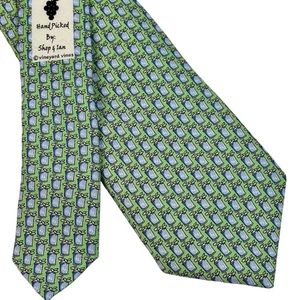 Corbata para hombre Vineyard Vines verde Kentucky Derby 147 como nueva estampada julepe - Imagen 1 de 18