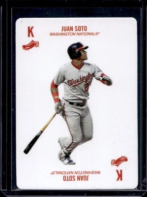 2019 Topps Kenny Mayne 52 Card Baseball Game Juan Soto #K cleats Nationals - Image 1 of 2