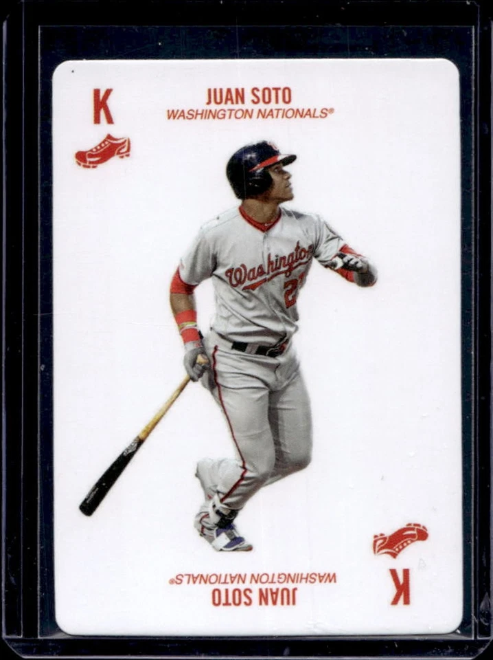 2019 Topps Kenny Mayne 52 Card Baseball Game Juan Soto #K cleats Nationals - Image 1 of 2