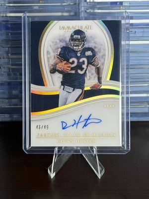 DEVIN HESTER 2023 IMMACULATE RECORDS AUTOGRAPH BEARS AUTO /49 - Image 1 of 2