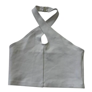 Sunday Best White Aritzia Halter Crop Top Women Tank Top Size XS | 71-46 - Picture 1 of 6