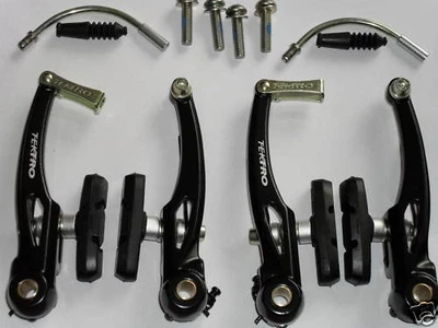 1Pair V BRAKES (Front + Rear) Cycle Mountain Bike BMX Hybrid BLACK ▲ - Image 1 of 4