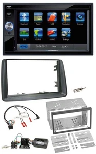 Blaupunkt 2DIN Bluetooth TMC USB Lenkrad SD Navigation für Fiat Panda 2007-2012 - Bild 1 von 10