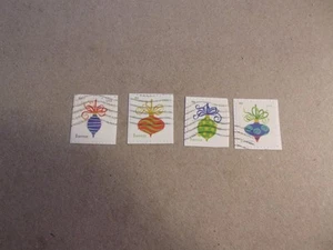 USA Used 2011, Forever Xmas Ornaments, (Small Size) (set of 4) Scott #4579-82 - Picture 1 of 1